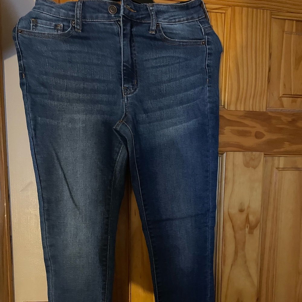 Dark blue jeans